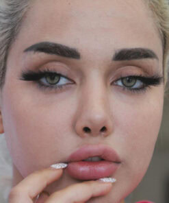 خرید لنز سبز عسلی دور دار Green Honey