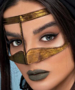 خرید لنز سبز عسلی دور دار Green Tone3