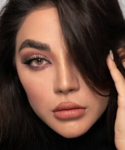 خرید لنز عسلی بدون دور Caramel