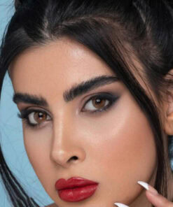 خرید لنز عسلی دور دار Brown Tone2