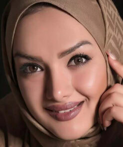 خرید لنز عسلی دور دار Brown Tone3