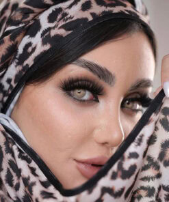 خرید لنز عسلی دور دار Handmade Brown