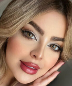 خرید لنز عسلی دور دار Light Coffee