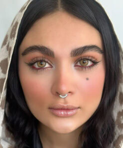 خرید لنز عسلی دور دار Caramel