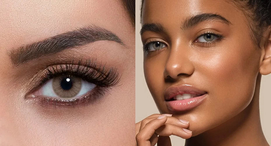 بهترین رنگ لنز برای چشم قهوه ای