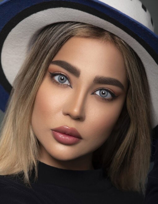 لنز آبی بدون دور Rita Light Blue - Image 2