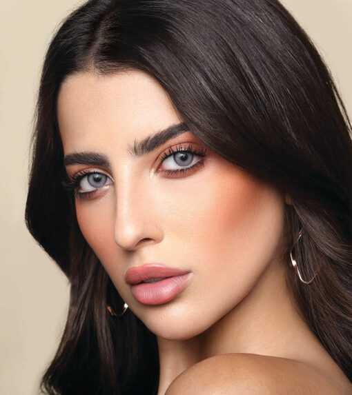 خرید لنز آبی دور دار Natural Blue