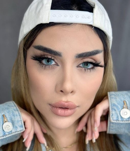 خرید لنز آیس کالر رنگ ربل بلو