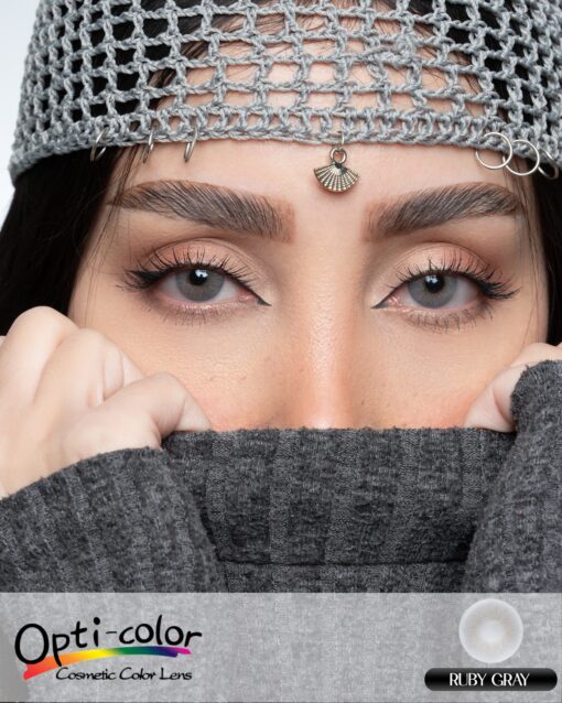 لنز اپتی کالر رنگ روبی گری - Image 2