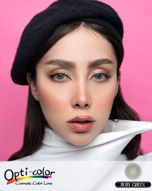 لنز اپتی کالر رنگ روبی گرین - Image 3
