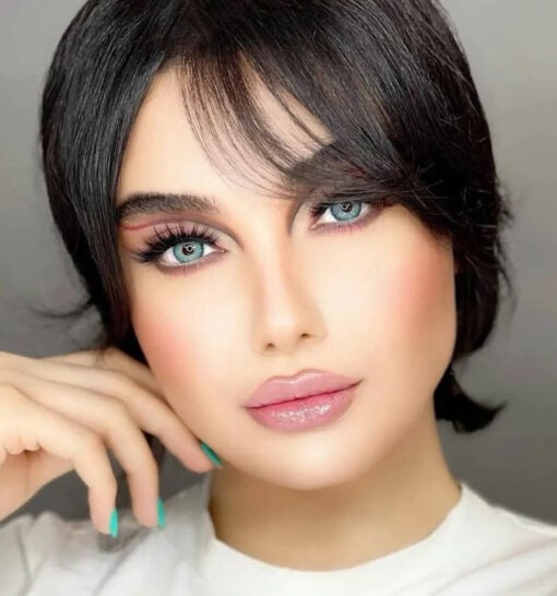 خرید لنز دهب رنگ لومیر بلو