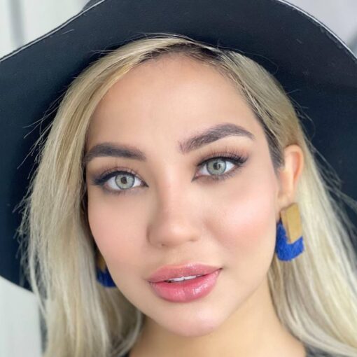 خرید لنز دهب رنگ لومیر گری