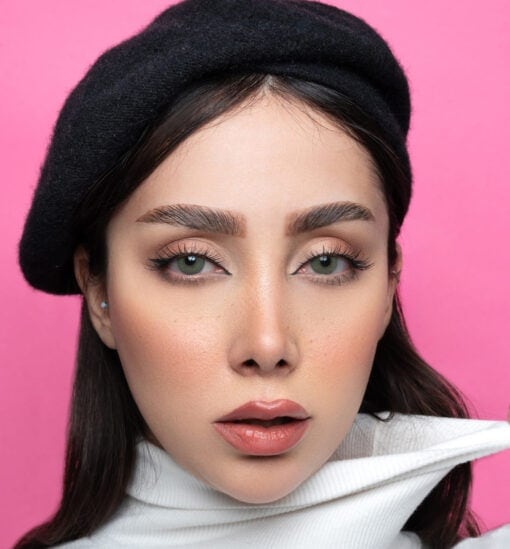 خرید لنز سبز بدون دور Ruby Green