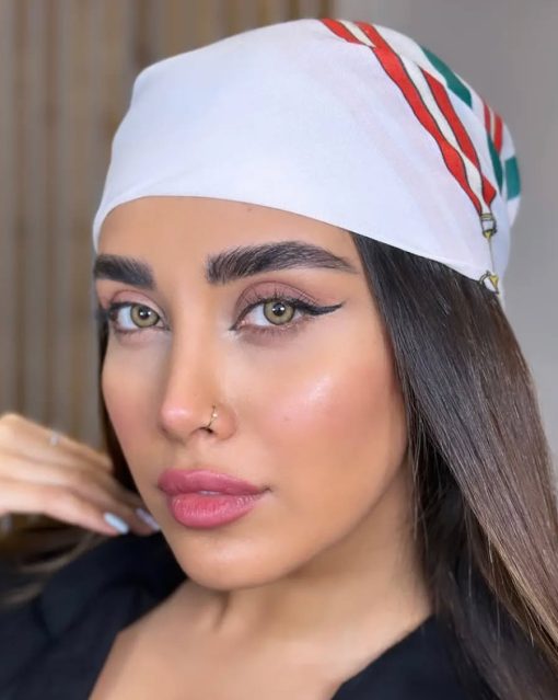 خرید لنز سبز عسلی دور دار Empire