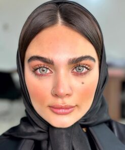 خرید لنز طوسی سبز دور دار Lena Gray