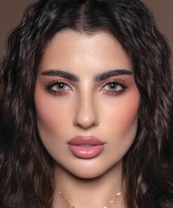 خرید لنز طوسی عسلی بدون دور Smokey