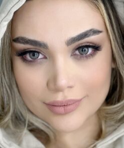 خرید لنز طوسی عسلی دور دار Lumirere Hazel