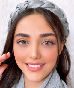 خرید لنز طوسی عسلی دور دار Peanut Brown