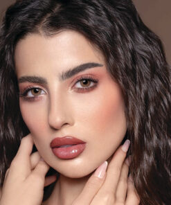 خرید لنز عسلی بدون دور Cat Eye