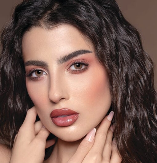خرید لنز عسلی بدون دور Cat Eye