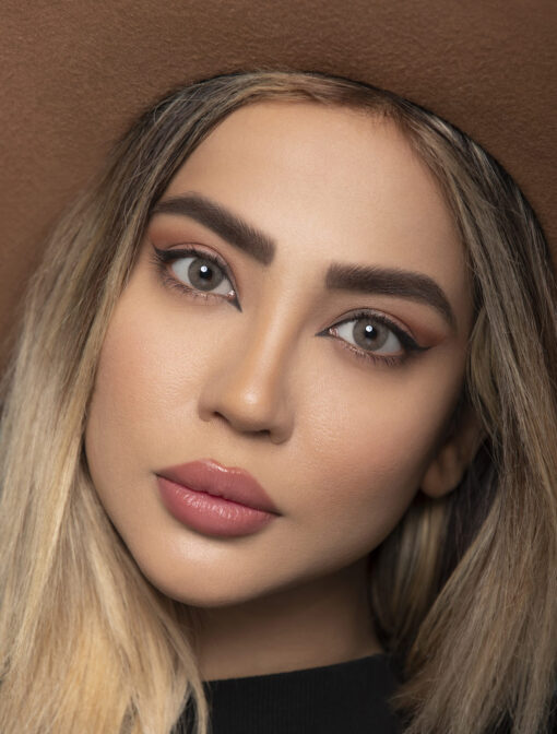 خرید لنز عسلی بدون دور Ruby Brown
